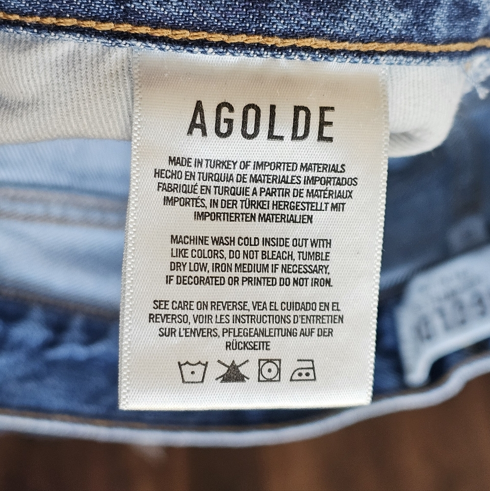 Agolde Riley High Rise Straight Crop Jeans - Picture 10 of 11